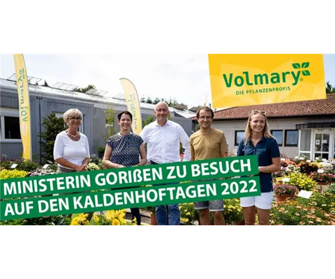 NRW Ministerin für Landwirtschaft und Verbraucherschutz Silke Gorißen zu Besuch auf den Volmary<sup>®</sup> Kaldenhoftagen 2022!